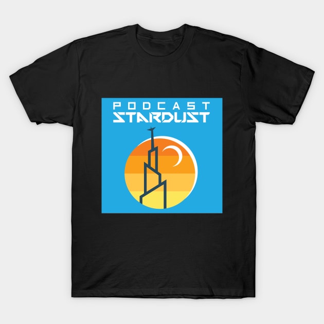 Podcast Stardust Beachy Logo T-Shirt by PodcastStardust